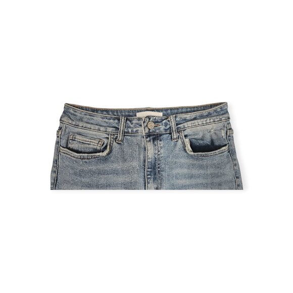 🛍️ Vervet High-Rise Distressed Straight Cropped Jeans - Women's 28 - Picture 7 of 14